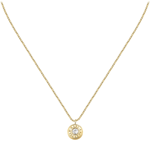 Colgante Acero Dorado Karl Lagerfeld Mujer KLBJX06 Circonita Redonda