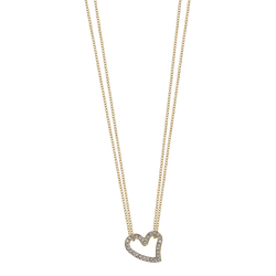 Colgante Acero Dorado Lotus Style Mujer LS2556-1/2 Corazón Circonitas