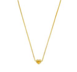 Colgante Acero Dorado Marea C02107/BD Corazón Circonitas