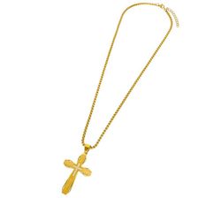 Colgante Acero Dorado Marea Hombre C00107/135 Cruz Circonitas