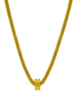 Colgante Acero Dorado Marea Mujer C03107/AN Circonitas