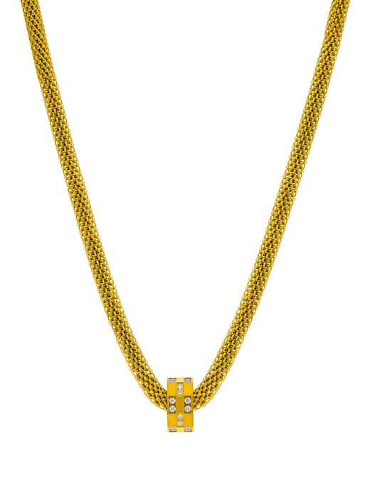 Colgante Acero Dorado Marea Mujer C03107/AN Circonitas