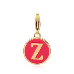 Colgante Acero Dorado Mujer 18mm CSL0001DOERZ Enamel Rojo Letra Z