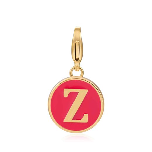 Colgante Acero Dorado Mujer 18mm CSL0001DOERZ Letra Z Enamel Rojo
