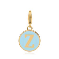Colgante Acero Dorado Mujer 18mm CSL0001DOETZ Enamel Turquesa Letra Z