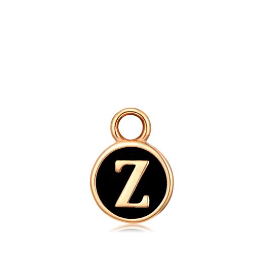 Colgante Acero Dorado Mujer CHA0001DOENZ Letra Z Enamel Negra