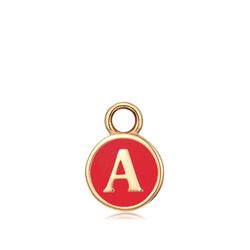 Colgante Acero Dorado Mujer CHA0001DOERA Letra A Enamel Roja