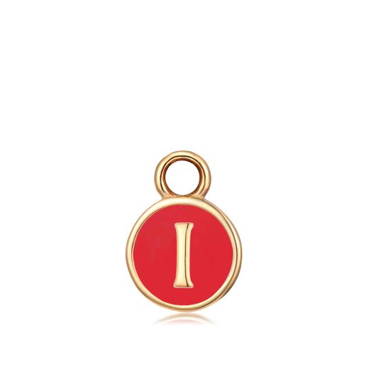 Colgante Acero Dorado Mujer CHA0001DOERI Letra I Enamel Roja