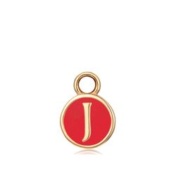 Colgante Acero Dorado Mujer CHA0001DOERJ Letra J Enamel Roja
