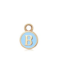 Colgante Acero Dorado Mujer CHA0001DOETB Letra B Enamel Turquesa