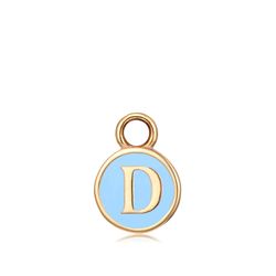 Colgante Acero Dorado Mujer CHA0001DOETD Letra D Enamel Turquesa