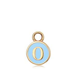 Colgante Acero Dorado Mujer CHA0001DOETO Letra O Enamel Turquesa