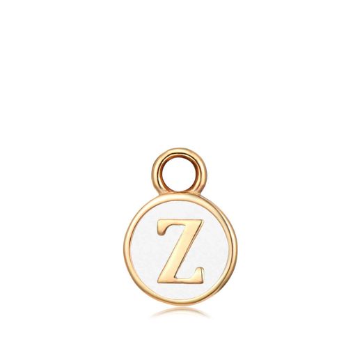 Colgante Acero Dorado Mujer CHA0001DOEWZ Letra Z Enamel Blanco