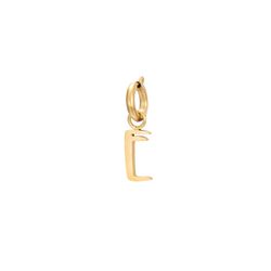Colgante Acero Dorado Mujer CHA0002DOE Letra E