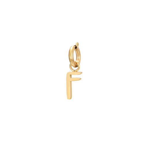 Colgante Acero Dorado Mujer CHA0002DOF Letra F