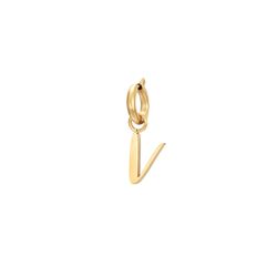 Colgante Acero Dorado Mujer CHA0002DOV Letra V