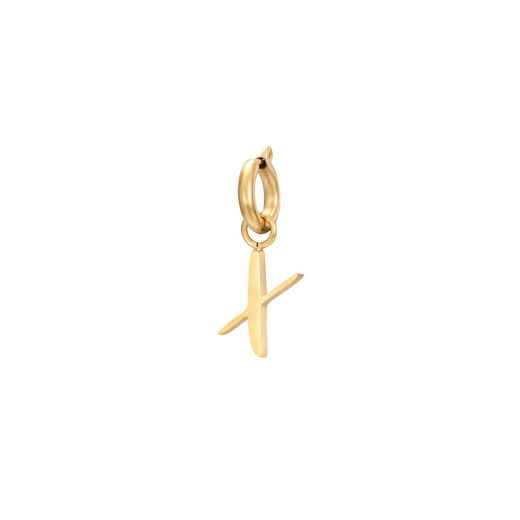 Colgante Acero Dorado Mujer CHA0002DOX Letra X