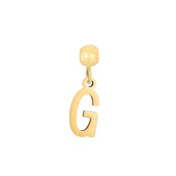 Colgante Acero Dorado Mujer CHA0005DOG Letra G