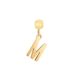 Colgante Acero Dorado Mujer CHA0005DOM Letra M