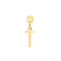 Colgante Acero Dorado Mujer CHA0005DOT Letra T