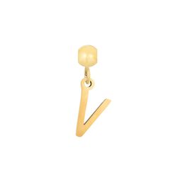 Colgante Acero Dorado Mujer CHA0005DOV Letra V
