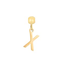 Colgante Acero Dorado Mujer CHA0005DOX Letra X