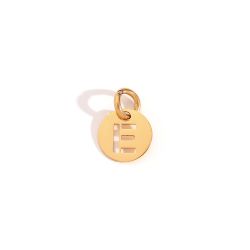 Colgante Acero Dorado Mujer CHA0019DOE Letra E 8mm