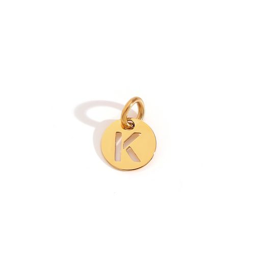 Colgante Acero Dorado Mujer CHA0019DOK Letra K 8mm