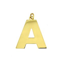 Colgante Acero Dorado Mujer CHA0021DOA Letra A 20mm