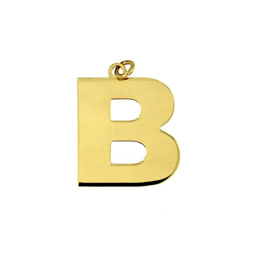Colgante Acero Dorado Mujer CHA0021DOB Letra B 20mm