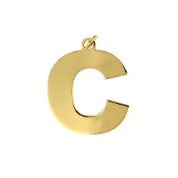Colgante Acero Dorado Mujer CHA0021DOC Letra C 20mm