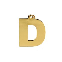 Colgante Acero Dorado Mujer CHA0021DOD Letra D 20mm