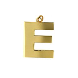 Colgante Acero Dorado Mujer CHA0021DOE Letra E 20mm