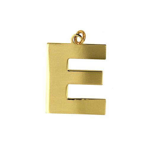 Colgante Acero Dorado Mujer CHA0021DOE Letra E 20mm