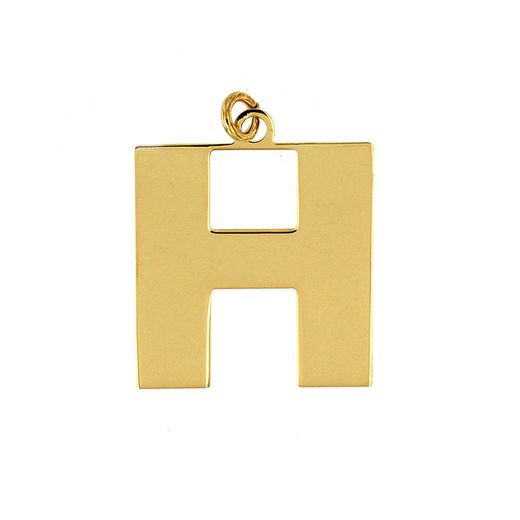 Colgante Acero Dorado Mujer CHA0021DOH Letra H 20mm
