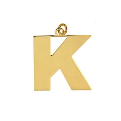 Colgante Acero Dorado Mujer CHA0021DOK Letra K 20mm
