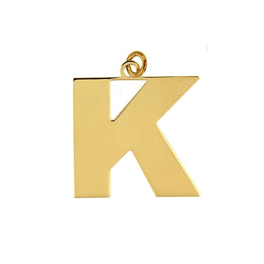 Colgante Acero Dorado Mujer CHA0021DOK Letra K 20mm