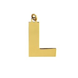 Colgante Acero Dorado Mujer CHA0021DOL Letra L 20mm