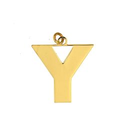 Colgante Acero Dorado Mujer CHA0021DOY Letra Y 20mm