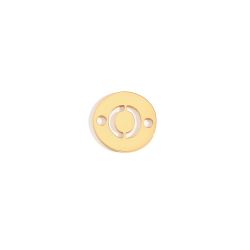 Colgante Entrepieza Acero Dorado Mujer MOA0001DOO Letra O 8mm