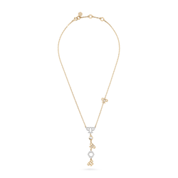 Colgante Acero Dorado Mujer Philipp Plein PJ4EA07NU Hexágonos-Logotipos PP Cristales