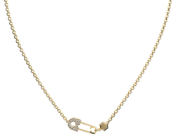 Colgante Acero Dorado Mujer Philipp Plein PJKGA07NU Imperdible Cristales