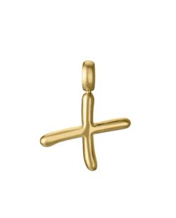 Colgante Acero Dorado Viceroy 1,5cm 15200M01012X Letra X