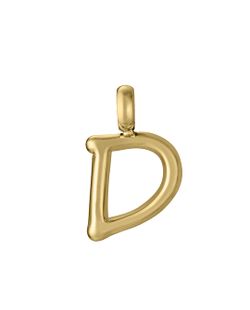 Colgante Acero Dorado Viceroy Mujer 15200M01012D Letra D En Brillo