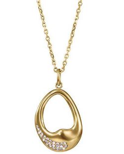 Colgante Acero Dorado Viceroy Mujer 15226C01012 Óvalo Calado C. Circonitas