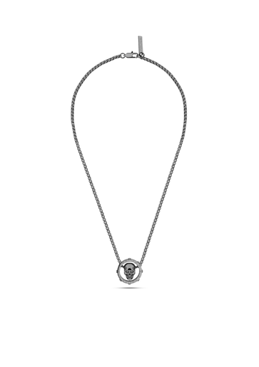 Colgante Acero Ip Gris Police PEAGN2212101 Calavera C. Logo Police