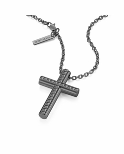 Colgante Acero Ip Negro Police PEAGN0001402 Cruz