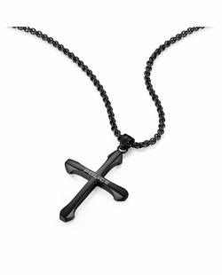 Colgante Acero IP Negro Police PEAGN0010003 Cruz