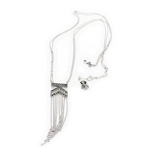 Colgante Acero Karl Lagerfeld Mujer 5448352 K Pavé Fino Cristales Swarovski & Fleco Cadenilla