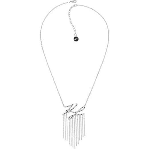 Colgante Acero Karl Lagerfeld Mujer 5512210 Logo Tipo Firma Karl C. Cadenilla Cristales Swarovski